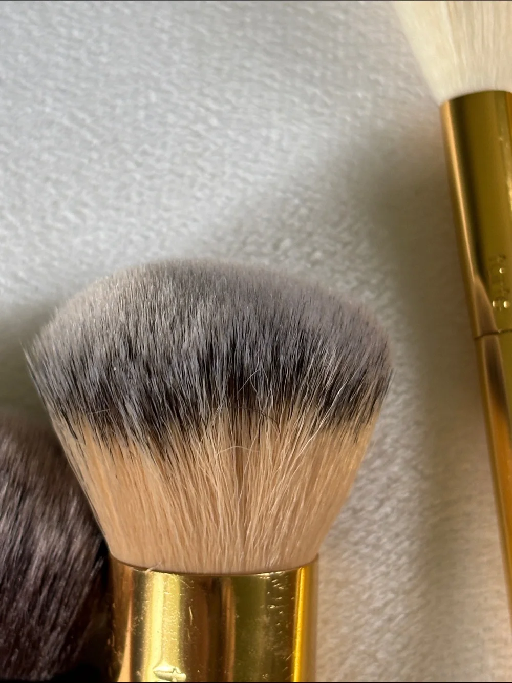 tarte Bamboo Handle Makeup Brush Set with Gold Ferrules and Brown Bristles